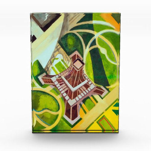 Eiffel Tower from Above Delaunay Abstract Painting Photo Block