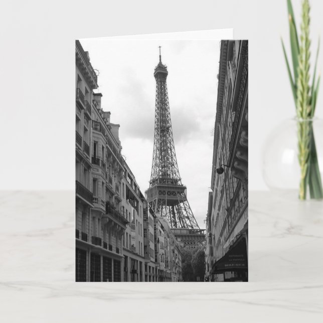 Eiffel Tower Greeting Card (Front)