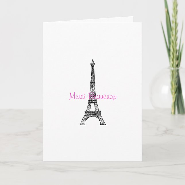 Eiffel Tower Greeting Card (Front)