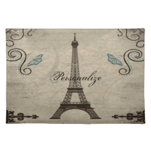 Eiffel Tower Grunge Placemat