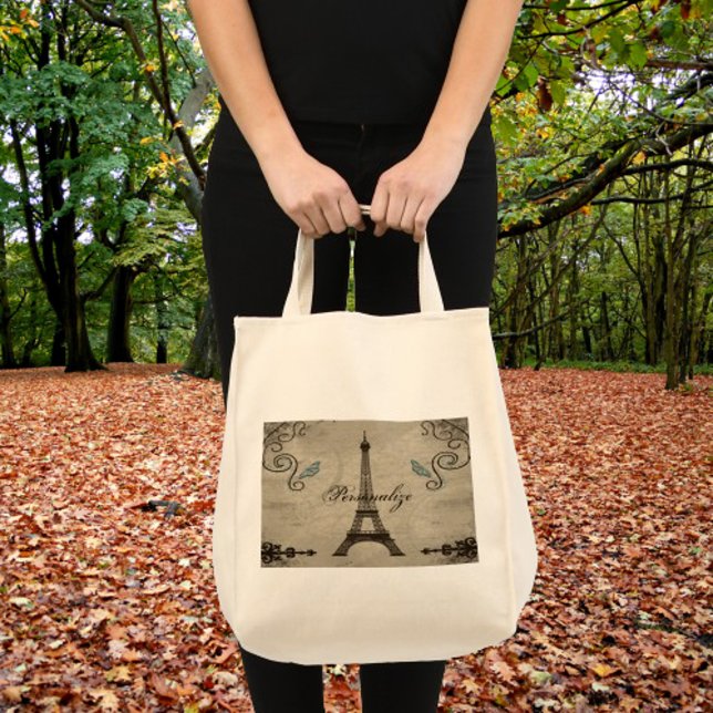 Eiffel Tower Grunge Tote Bag (Eiffel Tower Grunge Tote Bag)
