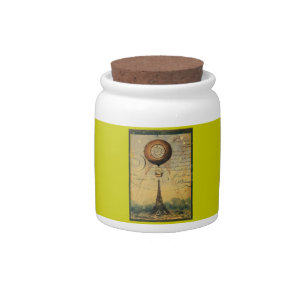 Eiffel Tower Hot Air Balloon Steampunk Candy Jar
