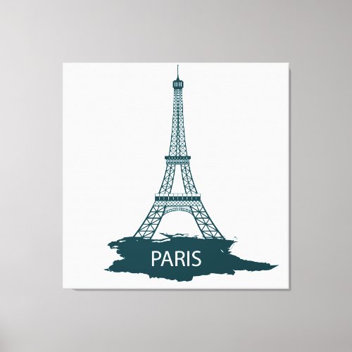 Eiffel Tower illustration Canvas Print