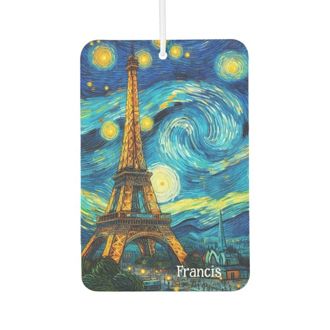 Eiffel Tower Impressionism Air Freshener (Front)