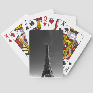 Eiffel Tower (In Black And White) Poker Cards