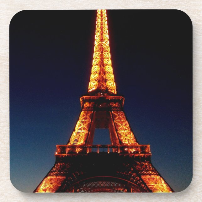 Eiffel tower in Paris Beverage Coaster (Front)