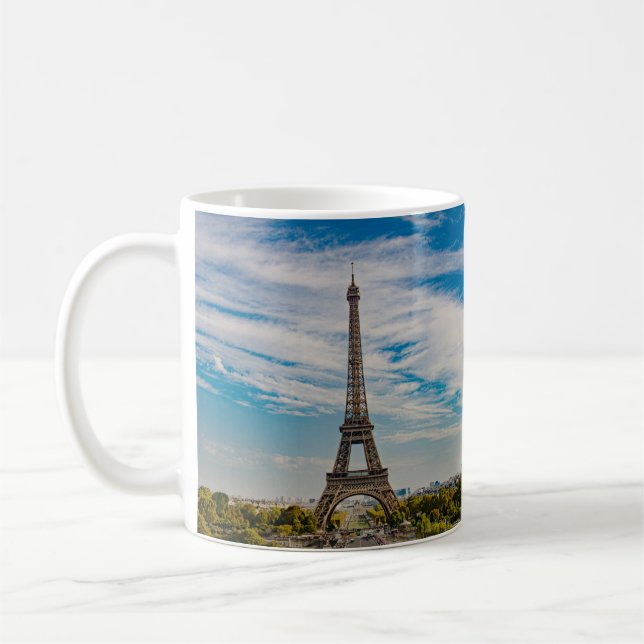 Eiffel tower in Paris Coffee Mug (Left)