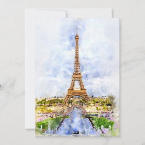 Eiffel Tower in Paris during sunset nr2 Thank You Card