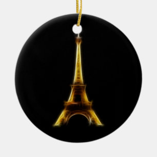 Eiffel Tower in Paris France Ceramic Ornament