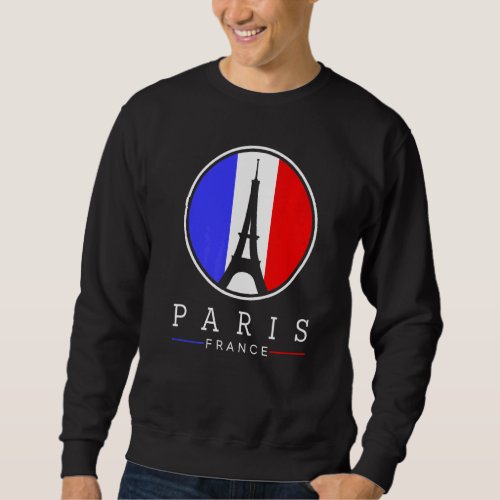 Eiffel Tower In Paris France Love Sign With French Sweatshirt