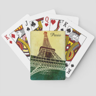 Eiffel Tower in Paris, France Poker Cards