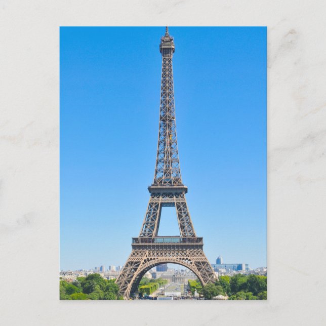 Eiffel Tower in Paris, France Postcard (Front)