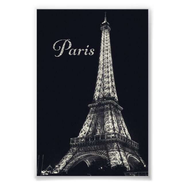 Eiffel Tower in Paris Photo Print (Front)