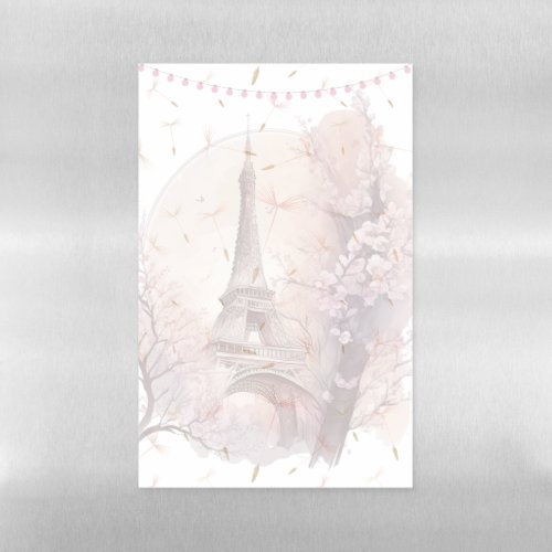 Eiffel Tower in Spring Magnetic Dry Erase Sheet
