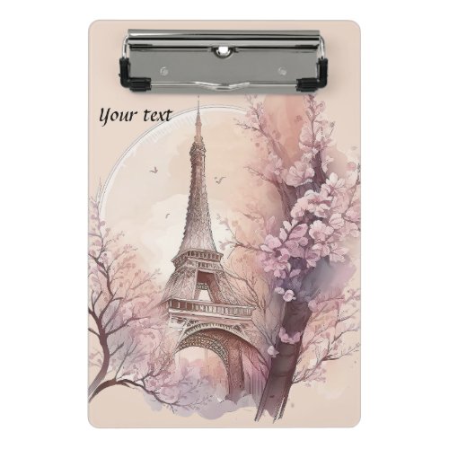 Eiffel Tower in Spring Mini Clipboard