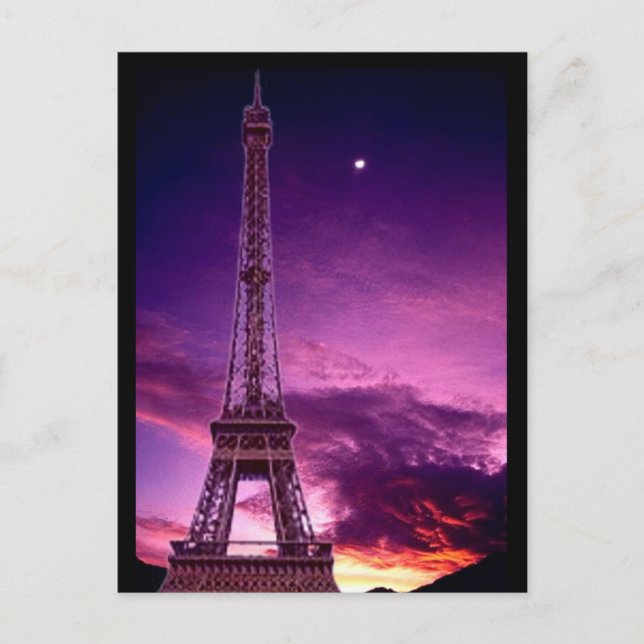 Eiffel Tower in Sunshine Sky Postcard (Front)