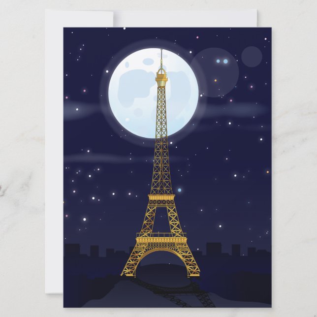 Eiffel Tower Invitation (Front)