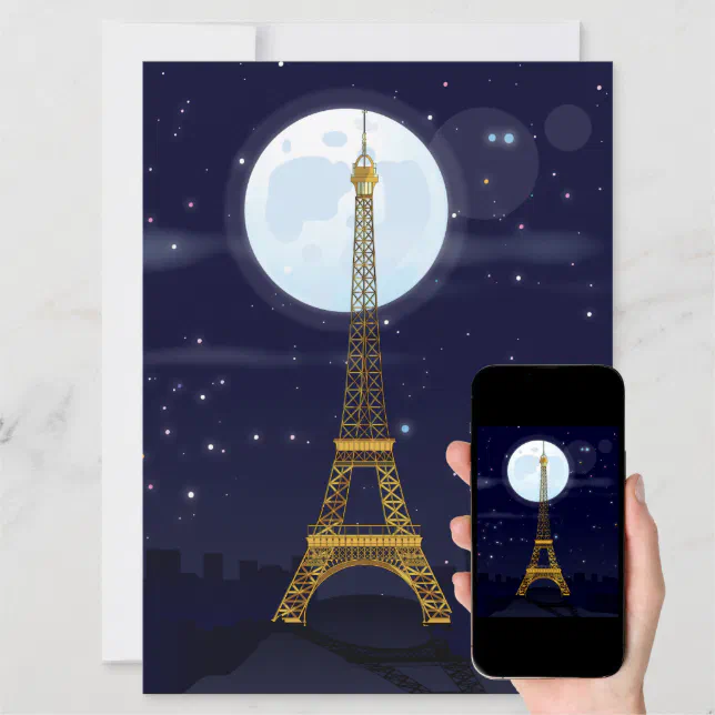 Eiffel Tower Invitation | Zazzle