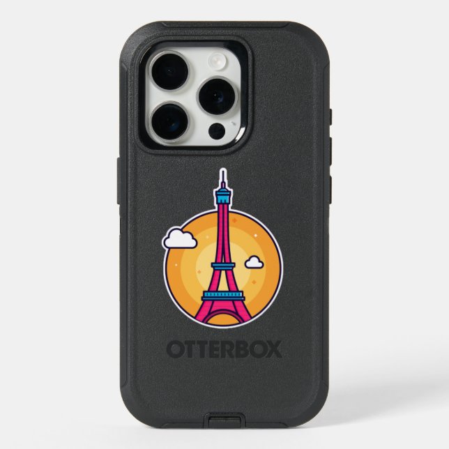 Eiffel Tower iPhone 15 Pro Case (Back)