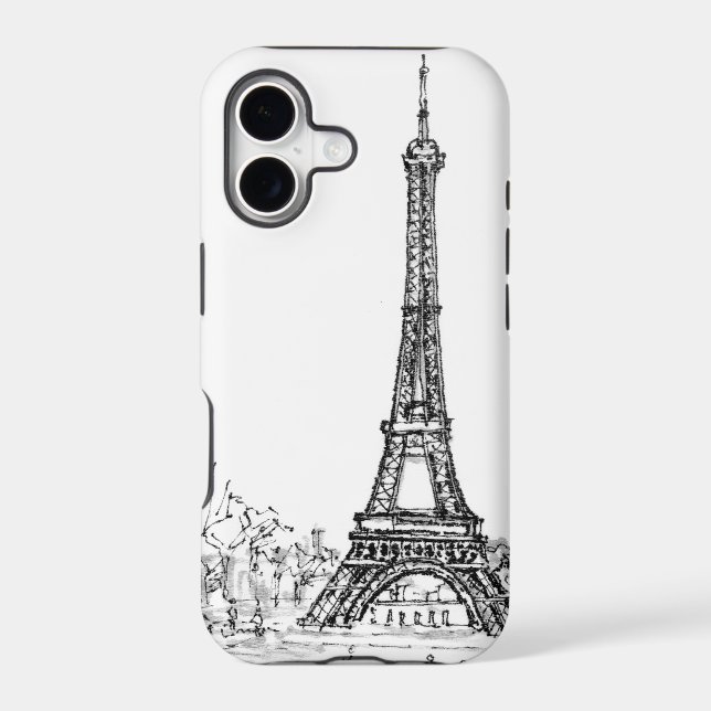 Eiffel Tower Iphone Case (Back)