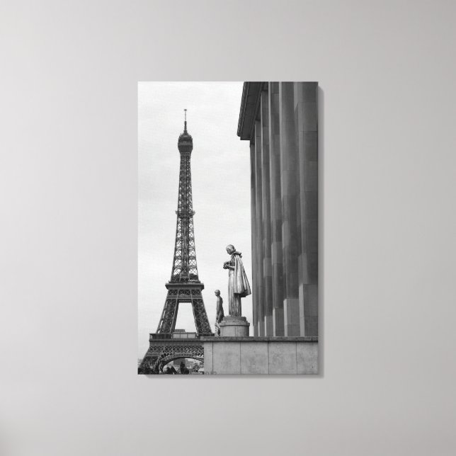 Eiffel Tower is a 19th century iron lattice Canvas Print (Front)