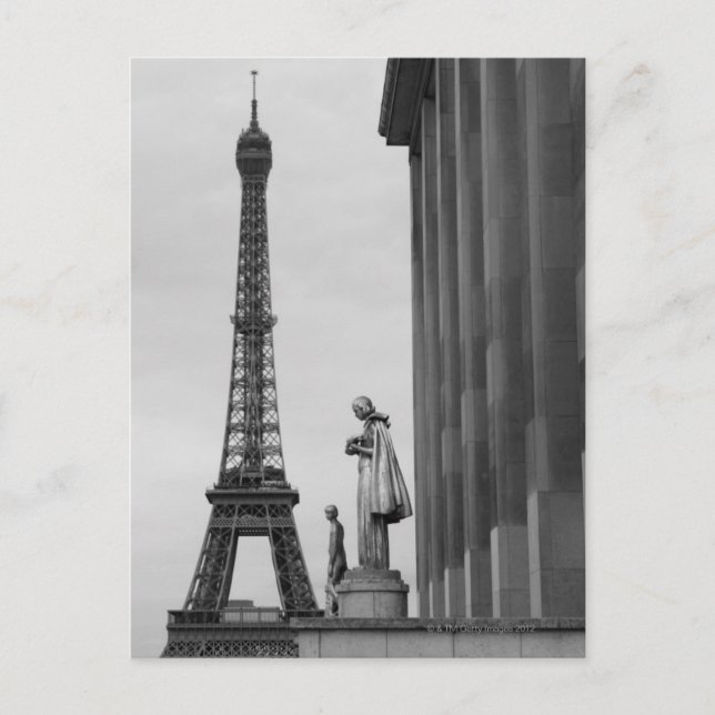 Eiffel Tower is a 19th century iron lattice Postcard (Front)