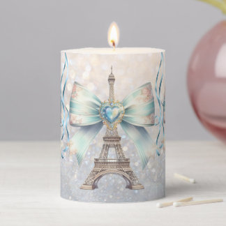 Eiffel Tower & Jewel Pillar Candle