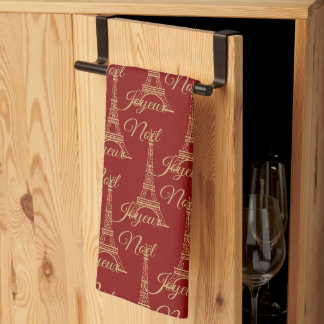 Eiffel Tower Joyeux Noel Kitchen Towel
