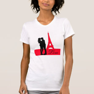 Eiffel Tower Love Silhouette T-Shirt
