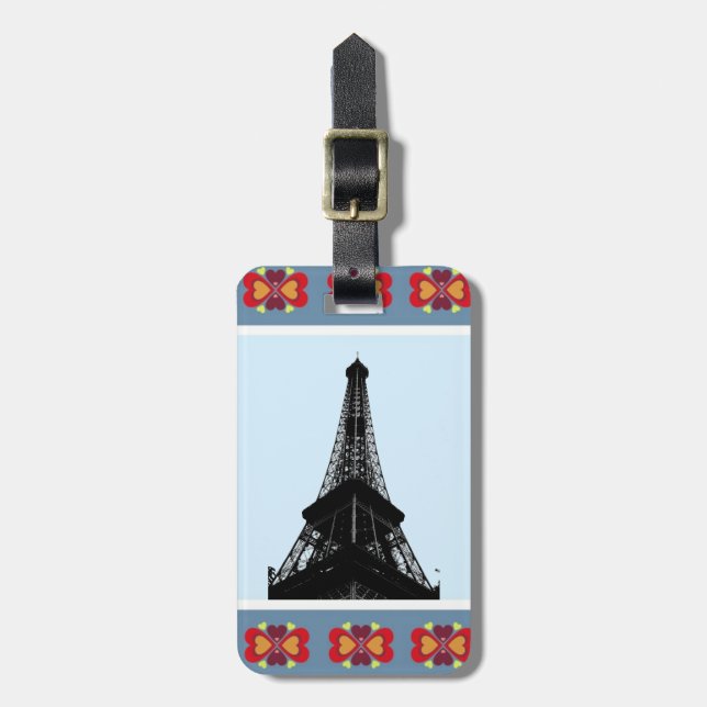 Eiffel Tower Luggage Tag (Front Vertical)