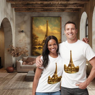 Eiffel Tower Mid-Century Retro Vintage Paris T-Shirt