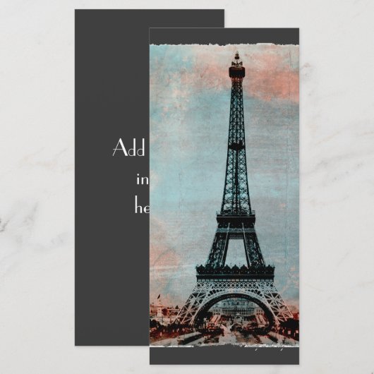 Eiffel Tower Morning Sunrise Vintage (Front/Back)