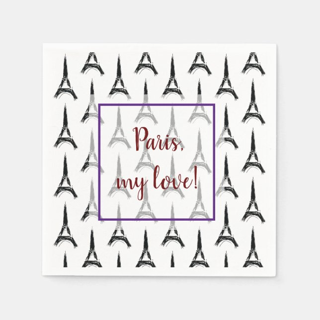 Eiffel Tower Napkins (Front)