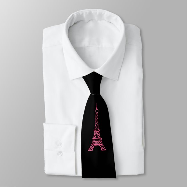 Eiffel Tower Neck Tie (Tied)