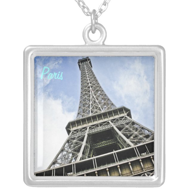 Eiffel Tower Necklace Square (Front)