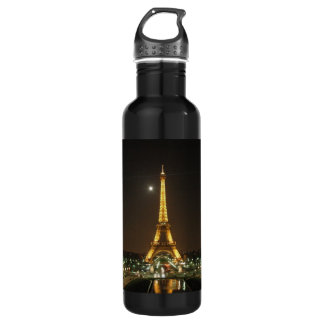 Eiffel Tower @ Night Water Bottle