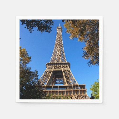 Eiffel tower of Paris in France Napkins