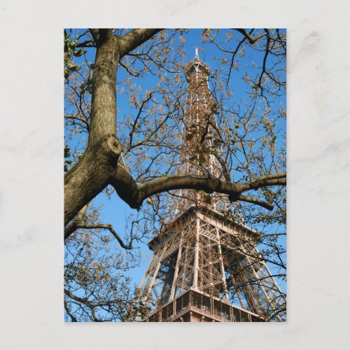 Eiffel tower of Paris in France Postcard