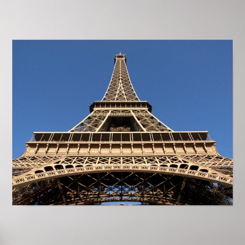 Eiffel tower of Paris in France Poster