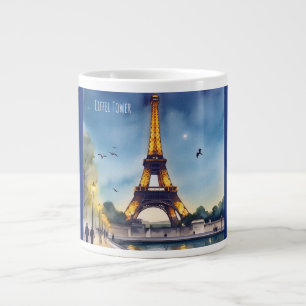 Eiffel Tower, Paris, A Magical Night at the Eiffel Giant Coffee Mug
