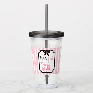 Eiffel Tower Paris Acrylic Tumbler 