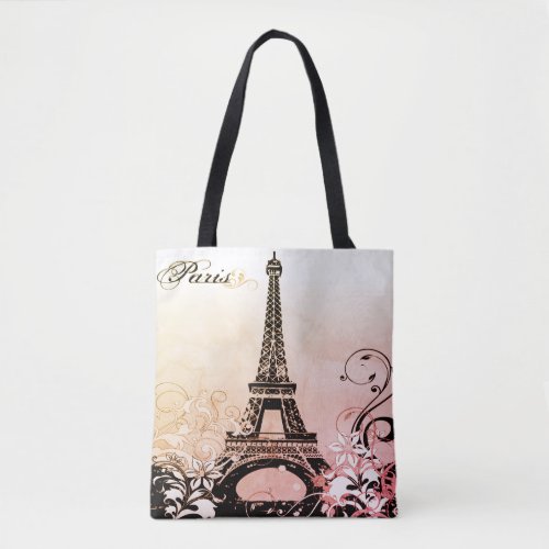 Eiffel Tower Paris All_Over_Print Tote Bag