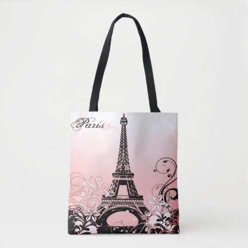 Eiffel Tower Paris All_Over_Print Tote Bag