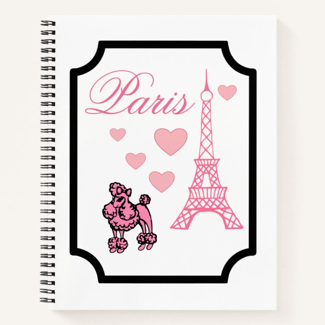 Eiffel Tower Paris Art Sketchbook  Notebook (Front)