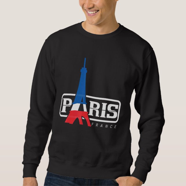 Eiffel Tower Paris Bastille Day French Love Sweatshirt (Front)