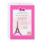 Eiffel Tower Paris  Birthday Invitations