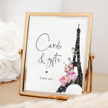 Eiffel tower paris black pink Cards and gifts Poster<br><div class="desc">Eiffel tower paris black pink Cards and gifts Poster
Matching items available.</div>