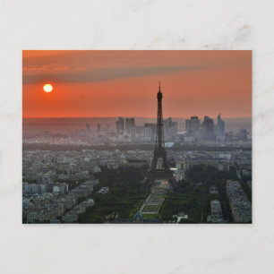 Eiffel Tower, Paris by Sunset Postcard