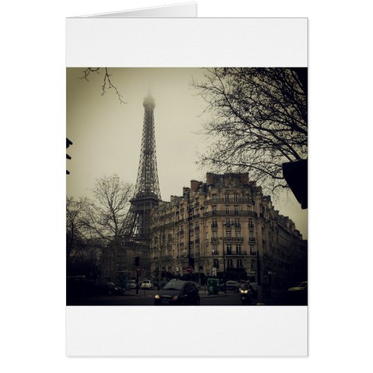 Eiffel Tower Paris City Building Architecture Cards (Front)