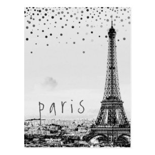Eiffel Tower Paris Vintage Travel Postcards | Zazzle